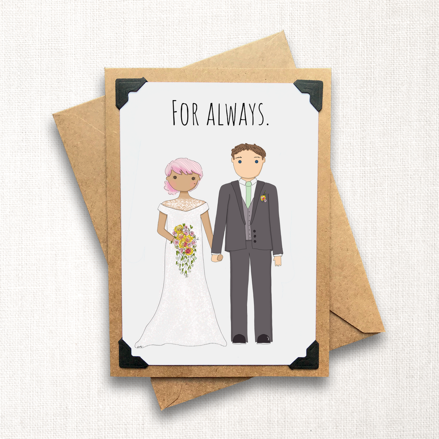 For Always Wedding Card