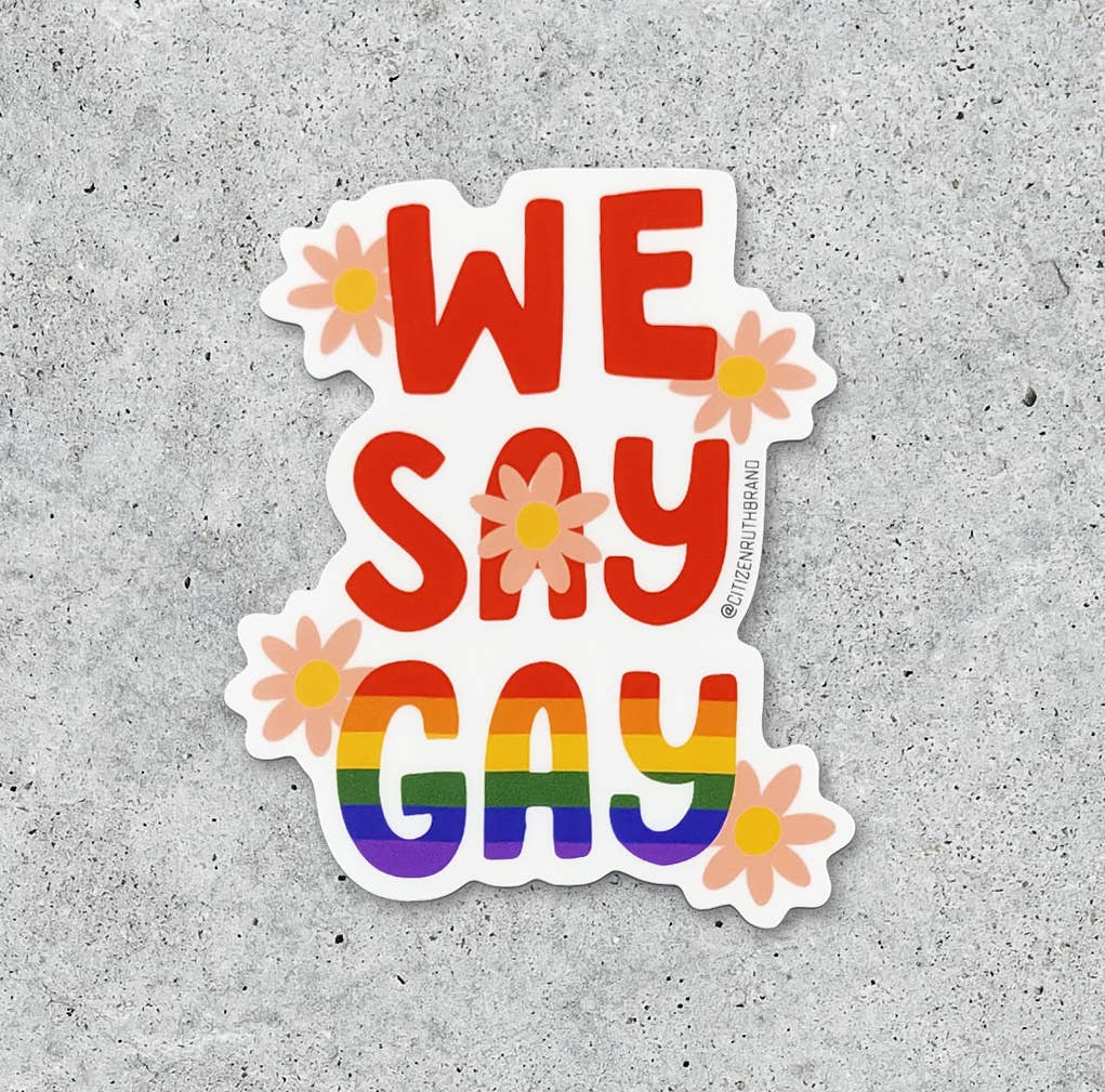 We Say Gay Sticker