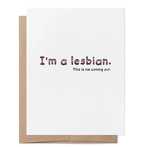 Lesbian Coming Out LGBTQ+ Greeting Card