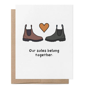 Our Soles Belong Together Greeting Card