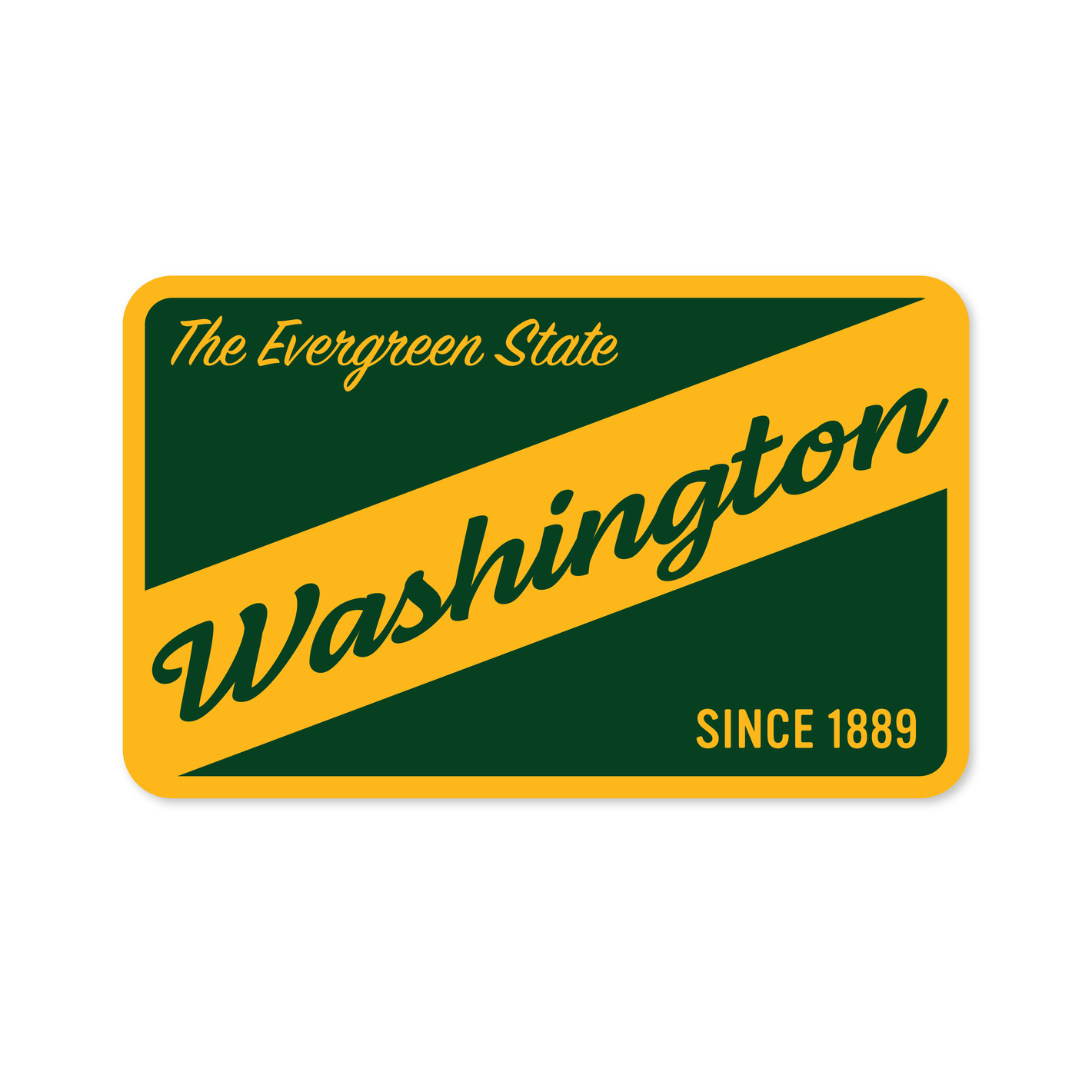 Washington K Style Badge Sticker