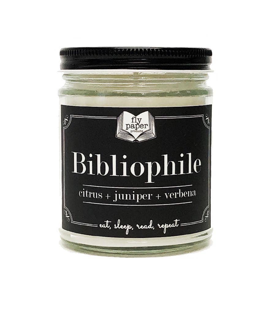 Bibliophile 9oz Literary Glass Soy Candle