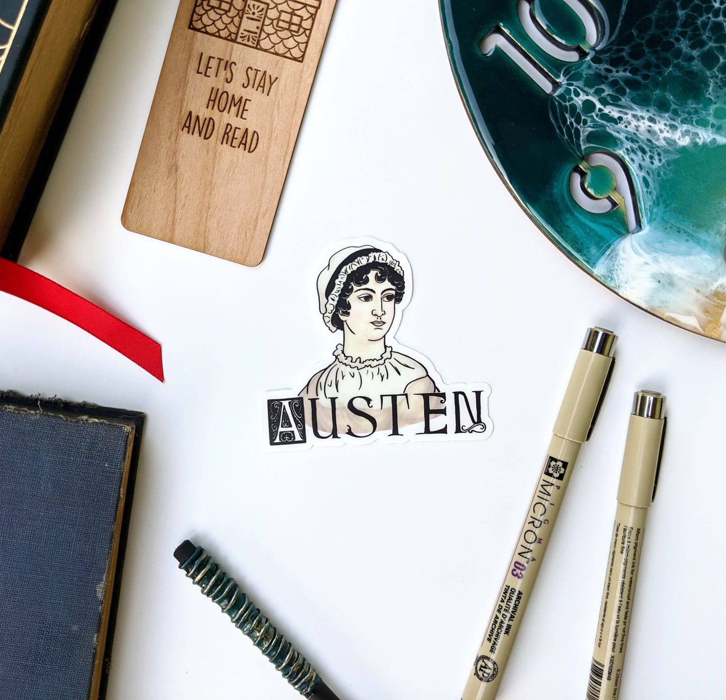 Literary Figures Collection - Jane Austen Sticker