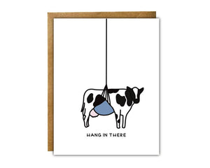Hang In there Cow Card